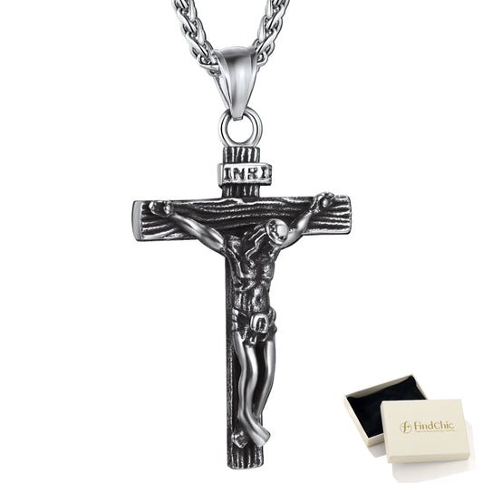Stylish Stainless Steel Cross Necklace for Christian Dads - Perfect Father’s Day Gift! ✝️💖 #Faith #Fatherhood #GiftIdeas