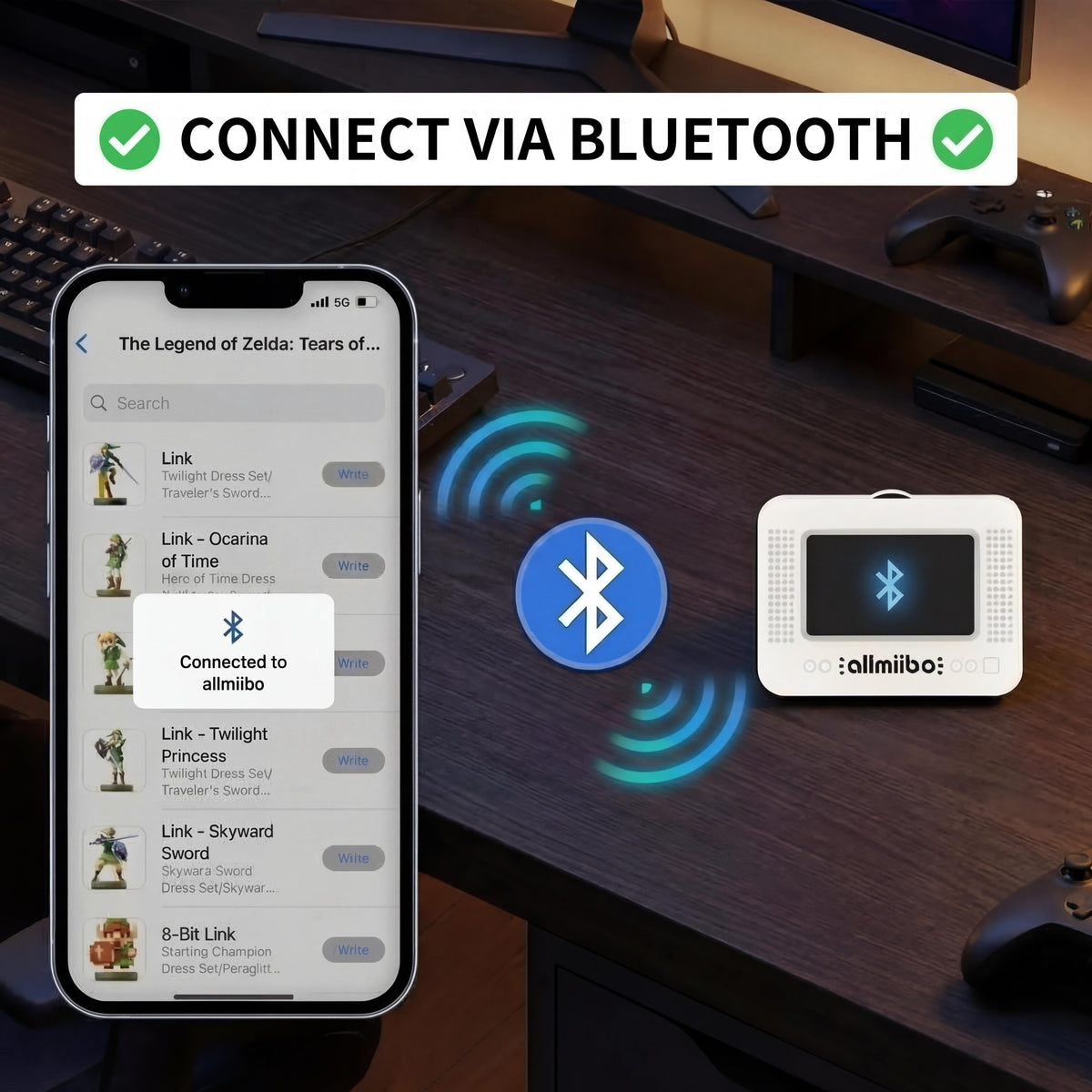 Universal Amiibo Scanner with Full Nintendo Character Collection - Advanced Smart Emulator