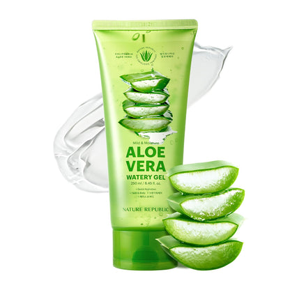 Revitalize Your Skin with Nature Republic's Aloe Vera Watery Gel! 🌿💧 Quick hydration, fast-absorbing, and perfect for all skin types! #KBeauty #SkincareEssentials