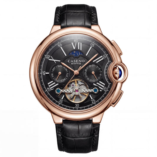 Elevate Your Style: Men's Multi-Function Automatic Watch with Eye-Catching Blue Light Feature