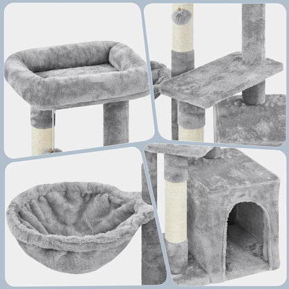 Upgrade your kitty's playground with the Topeakmart 34" Cat Tree! 🐾 Plush condo, cozy platform & fun basket for endless indoor adventures! 🐱✨ #CatFurniture #HappyKittens