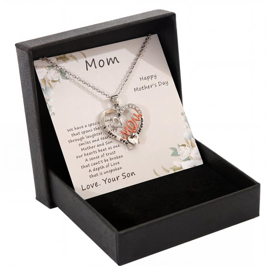 Rhinestone Heart Necklace : Celebrate Mom with a Stunning Love Necklace