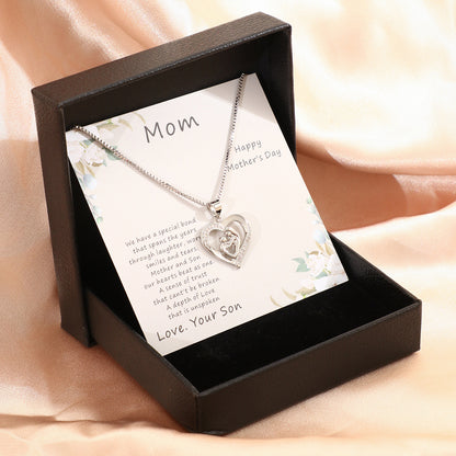 Celebrate Mom with a Stunning Love Necklace! 💖 Perfect Gift Box for Mother's Day! 🌷✨ #MothersDay #Jewelry #GiftIdeas