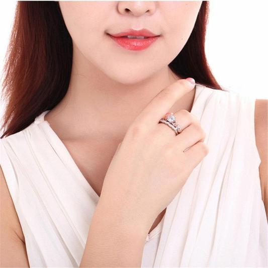 Elegant Couple's Wedding Rings – Forever Together🌹