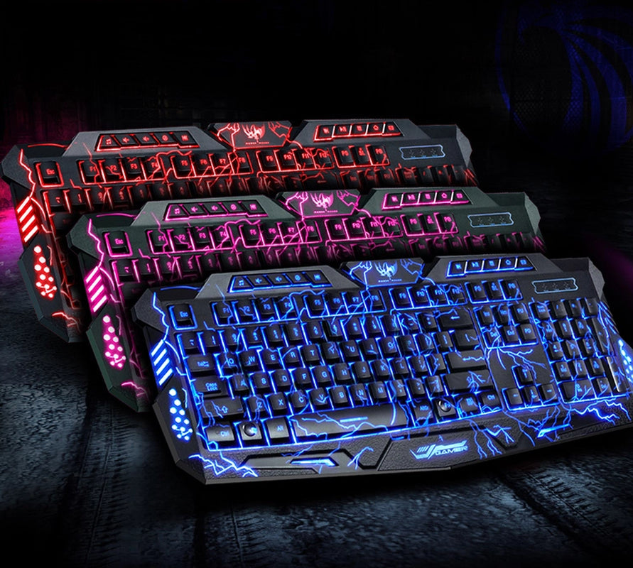 Level up your gaming setup with the J10 Tricolor Backlight Wired Keyboard & Colorful Luminous Mouse! Perfect for gamers who love style and performance! 🎮✨ #GamingGear #RGBKeyboard #GamerLife