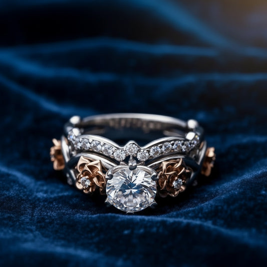 Timeless Elegance: Dual Harmony Solitaire Ring