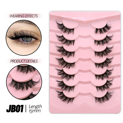 Half Lashes Half Lashes Soft Natural Clear Band Lashes Natural Look Faux Mink Wispy Mink Eyelashes Extension Makeup