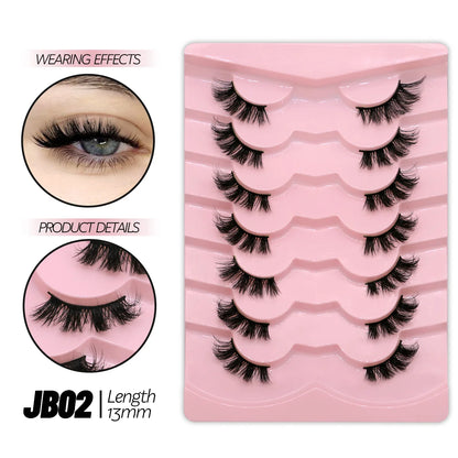 Half Lashes Half Lashes Soft Natural Clear Band Lashes Natural Look Faux Mink Wispy Mink Eyelashes Extension Makeup