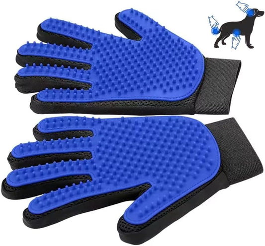 Say goodbye to pet hair chaos! 🐾✨ Meet the ultimate Pet Grooming Glove - your new best friend for keeping your furry pals clean and happy! Perfect for all fur types! 💙 #PetGrooming #FurFreeHome