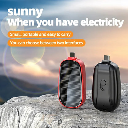 Stay charged on the go! 🌞🔋 Check out our Solar Mini Power Bank Key Ring - the perfect portable charger for camping adventures! #OutdoorEssentials #PowerOnTheGo