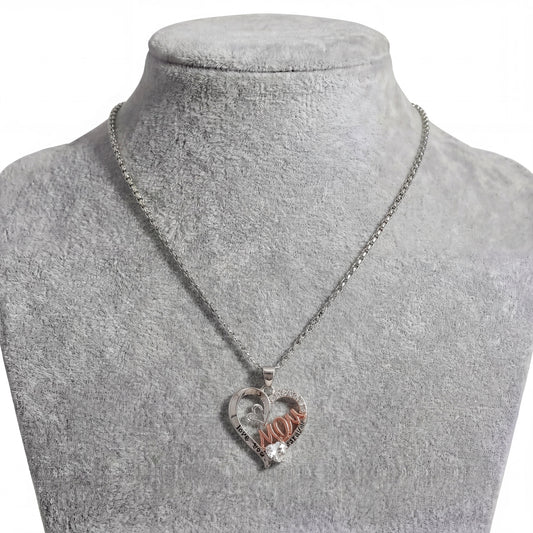 Rhinestone Heart Necklace : Celebrate Mom with a Stunning Love Necklace