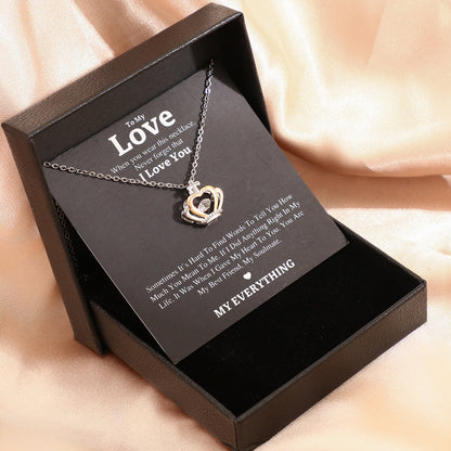 Celebrate Mom with a Stunning Love Necklace! 💖 Perfect Gift Box for Mother's Day! 🌷✨ #MothersDay #Jewelry #GiftIdeas