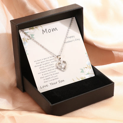 Celebrate Mom with a Stunning Love Necklace! 💖 Perfect Gift Box for Mother's Day! 🌷✨ #MothersDay #Jewelry #GiftIdeas