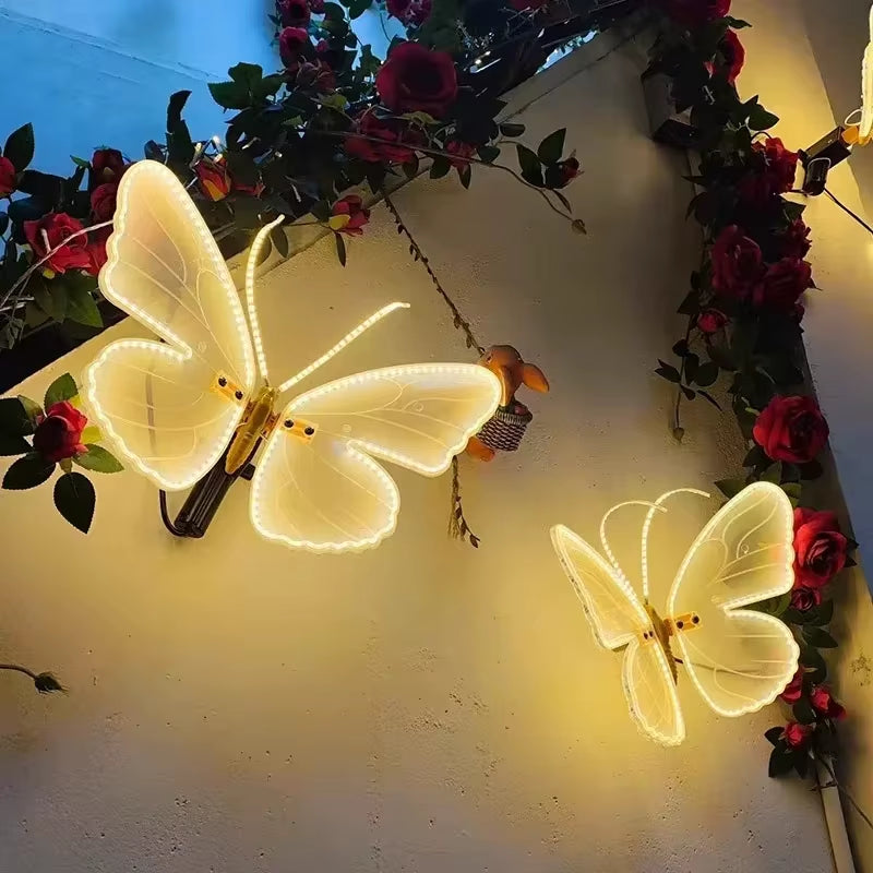 Light Up Your Celebrations with LED Butterflies! 🦋✨ Automatic Opening-Closing Wings for Weddings, Parties & Christmas! 🎉🎄