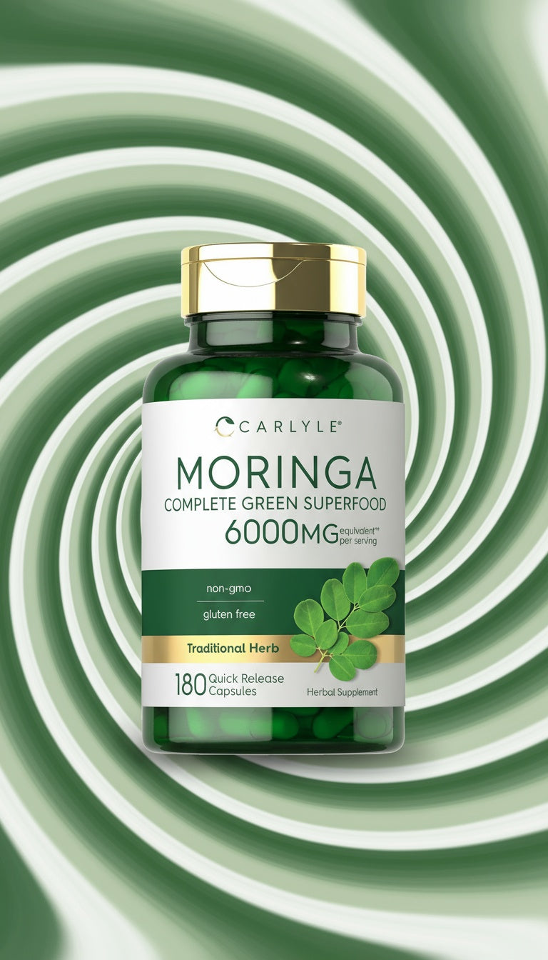 Elevate Your Wellness with Carlyle's Moringa Oleifera Capsules - 6000 Mg of Superfood Goodness! 🌿💪 #GreenSuperfood #HealthGoals