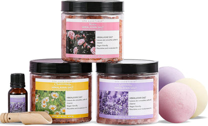 Indulge in Relaxation: Luxetique Epsom Bath Salts Gift Set for Her - Perfect for Mother's Day & Christmas!