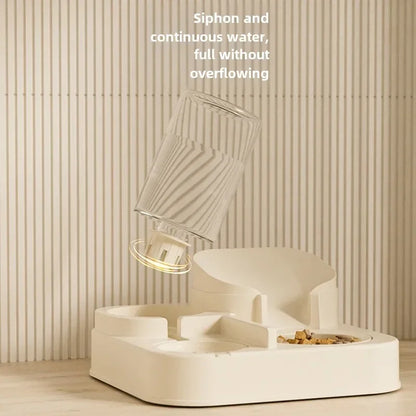 Upgrade your pet's mealtime with our Automatic Cat Feeder & Water Fountain Set! 🐾💧 Perfect for both cats and dogs, made from food-grade plastic with a convenient gravity feed design! 🐱🐶✨