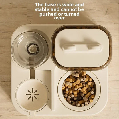 Upgrade your pet's mealtime with our Automatic Cat Feeder & Water Fountain Set! 🐾💧 Perfect for both cats and dogs, made from food-grade plastic with a convenient gravity feed design! 🐱🐶✨