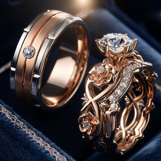 Timeless Elegance: Dual Harmony Solitaire Ring