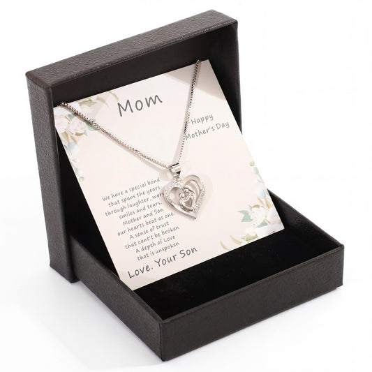 Rhinestone Heart Necklace : Celebrate Mom with a Stunning Love Necklace