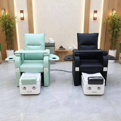 Unwind in Luxury: Electric Reclining Spa Massage Foot Bath & Pedicure Bench for Ultimate Relaxation! 💆‍♀️✨