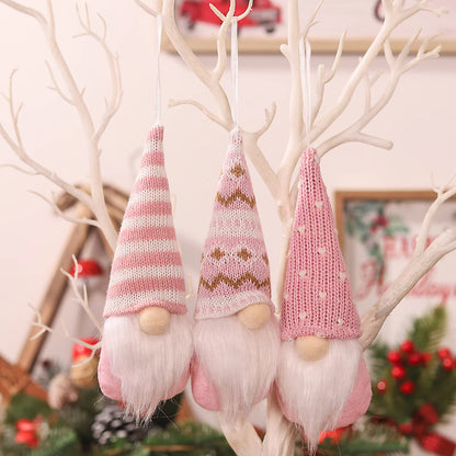 Adorable 3Pc Faceless Gnome Dolls with Knitted Hats - Perfect Xmas & New Year Home Decor! 🎄✨ #HolidayVibes #GnomeLove