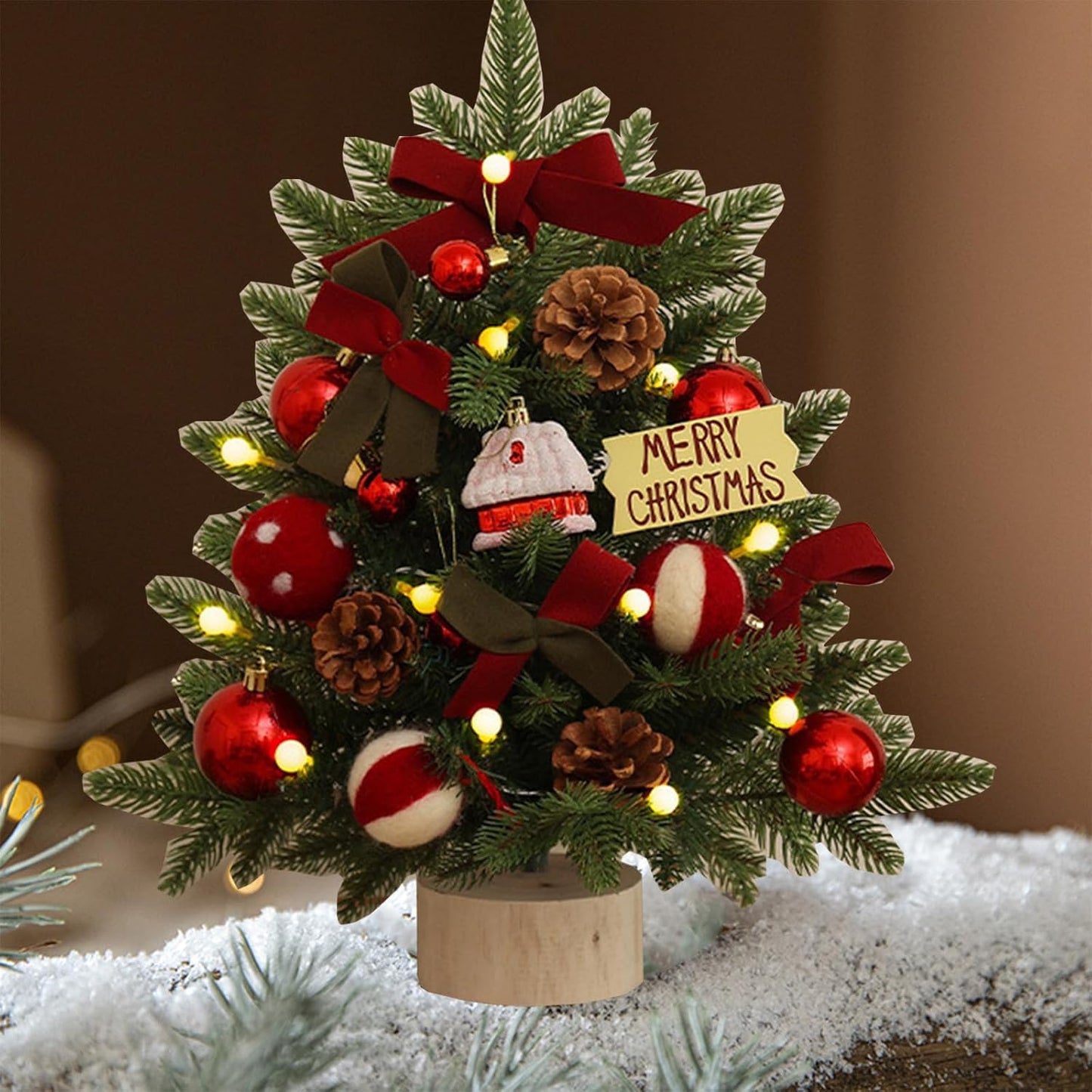 Spruce Up Your Space with Our 18" Mini Christmas Tree! 🎄✨ Perfect for DIY Holiday Decor at Home or the Office! #ChristmasVibes #HolidayDecor