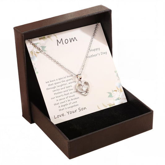 Rhinestone Heart Necklace : Celebrate Mom with a Stunning Love Necklace