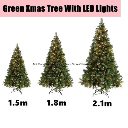 Transform your holiday vibes with our 150-210cm Reusable PVC Artificial Christmas Tree! Perfect for New Year's Eve decorations! 🎄✨