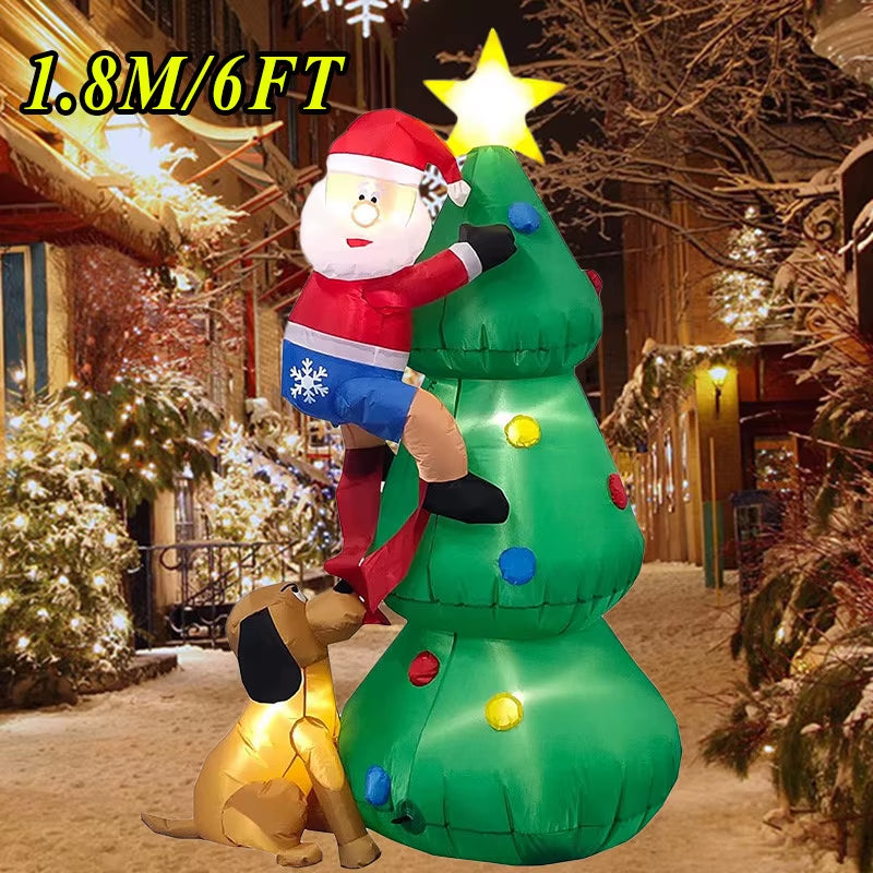 Light Up Your Holidays with Our Festive Inflatable Christmas Decoration! Perfect for Indoor & Outdoor Fun! 🎄✨