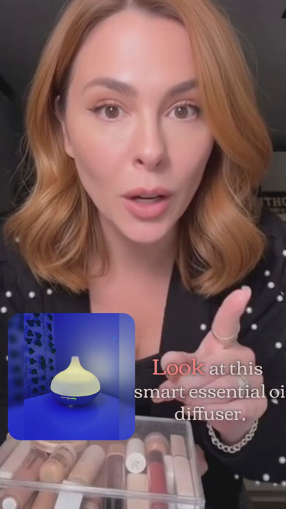 Transform your space with our upgraded Smart Wifi Essential Oil Diffuser! 🌟 Enjoy a soothing ambiance with 4 essential oils and 7 vibrant LED lights! 💧✨ #HomeWellness #Aromatherapy