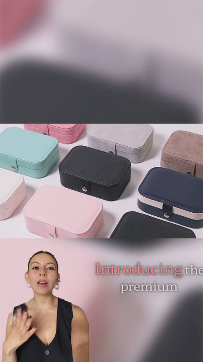 Stylish Travel Jewelry Box: Your Perfect Organizer for Earrings, Rings, Necklaces & Bracelets! 👜✨